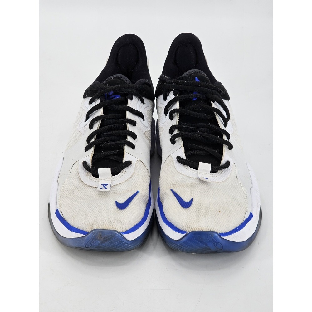 Nike Paul George PG 5 PlayStation 5 White Crimson Blue Men's Size 9 CW3144-100